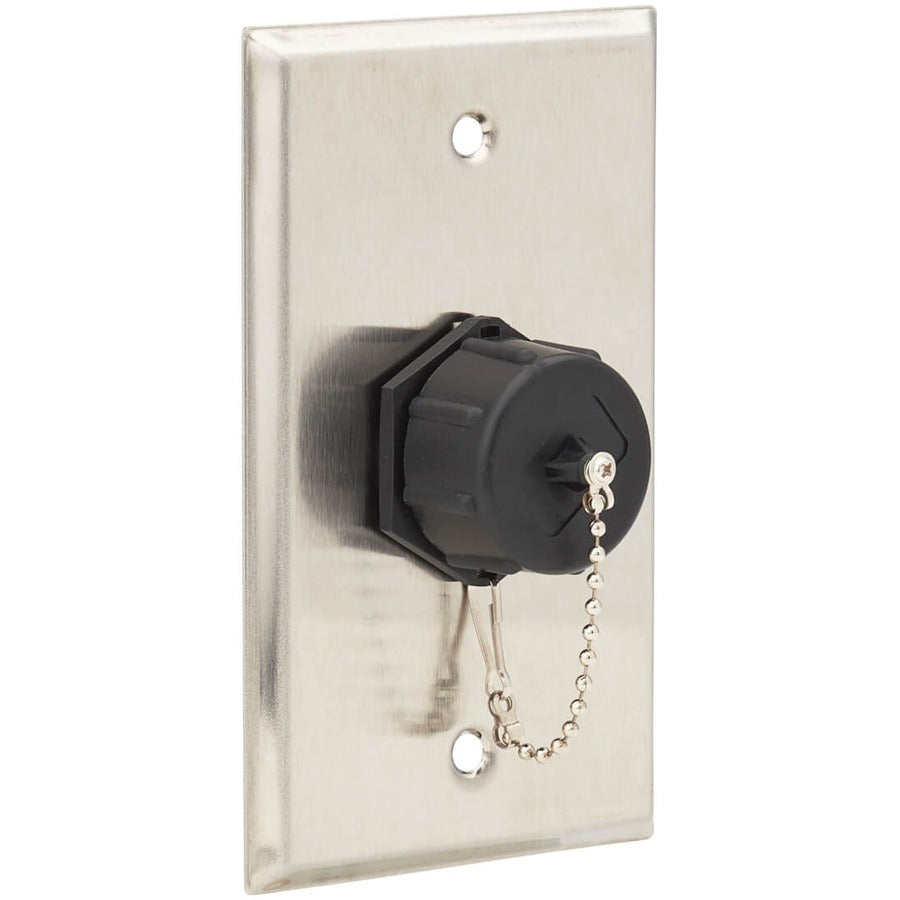 Tripp Lite by Eaton Rigid Industrial IP68 Duplex Multimode Fiber Coupler (LC/LC) with Dust Cap, 10G Ethernet N455-BC01-IND