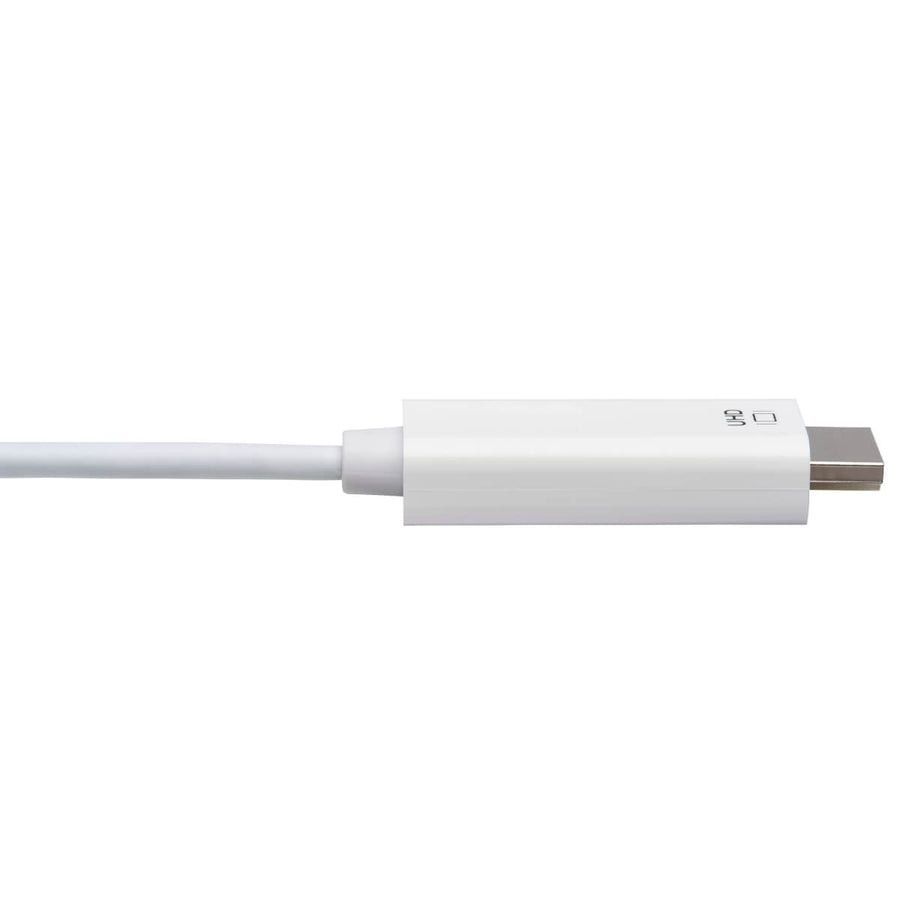 Tripp Lite by Eaton USB-C to HDMI Adapter Cable (M/M), 4K 60 Hz, 4:4:4, Thunderbolt 3 Compatible, White, 6 ft. (1.8 m) U444-006-H4K6WE