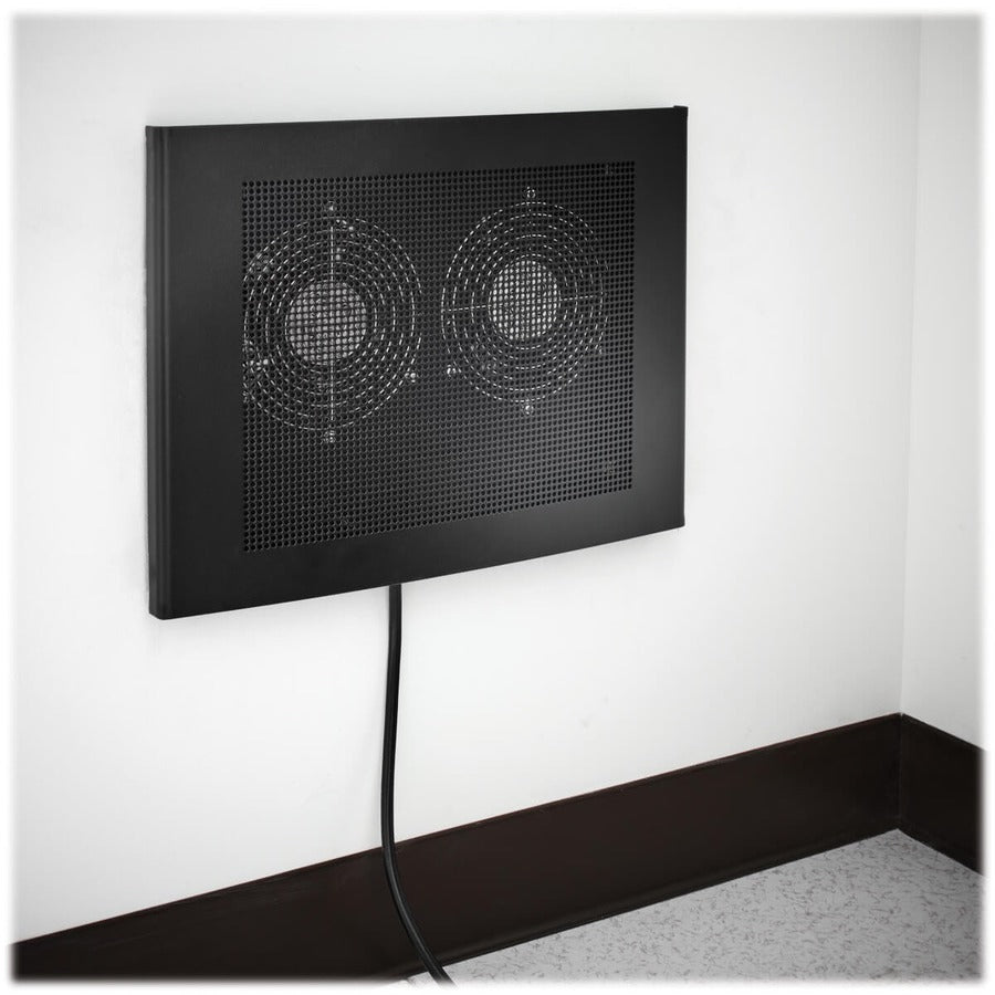 Tripp Lite by Eaton Exhaust Fan for Rack Enclosure Wiring Closet 475 CFM, NEMA 5-15P Input, Black SRCLOSETFAN