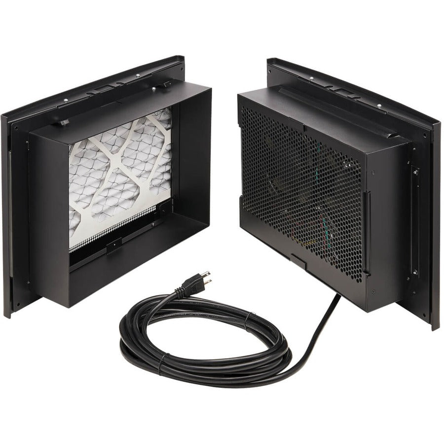 Tripp Lite by Eaton Exhaust Fan for Rack Enclosure Wiring Closet 475 CFM, NEMA 5-15P Input, Black SRCLOSETFAN