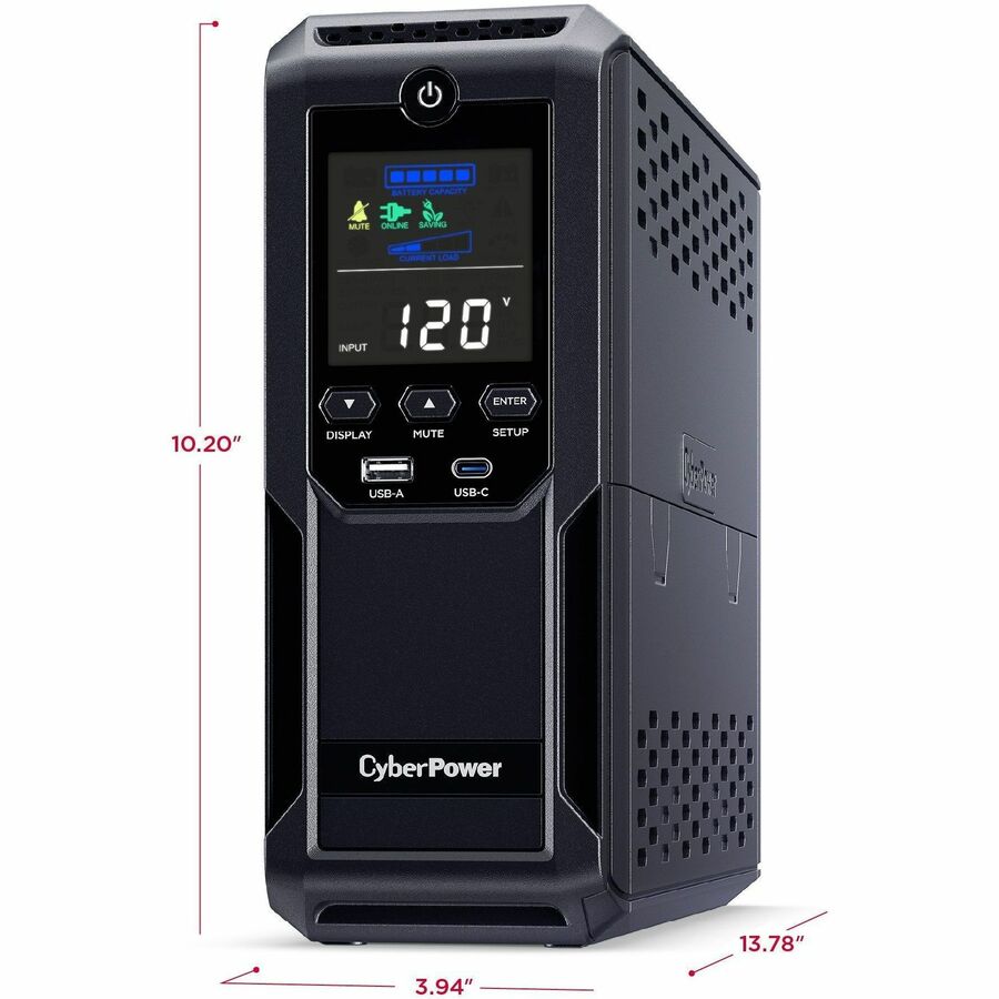 CyberPower Intelligent LCD UPS CP1500AVRLCD3 1500VA Mini-tower UPS CP1500AVRLCD3