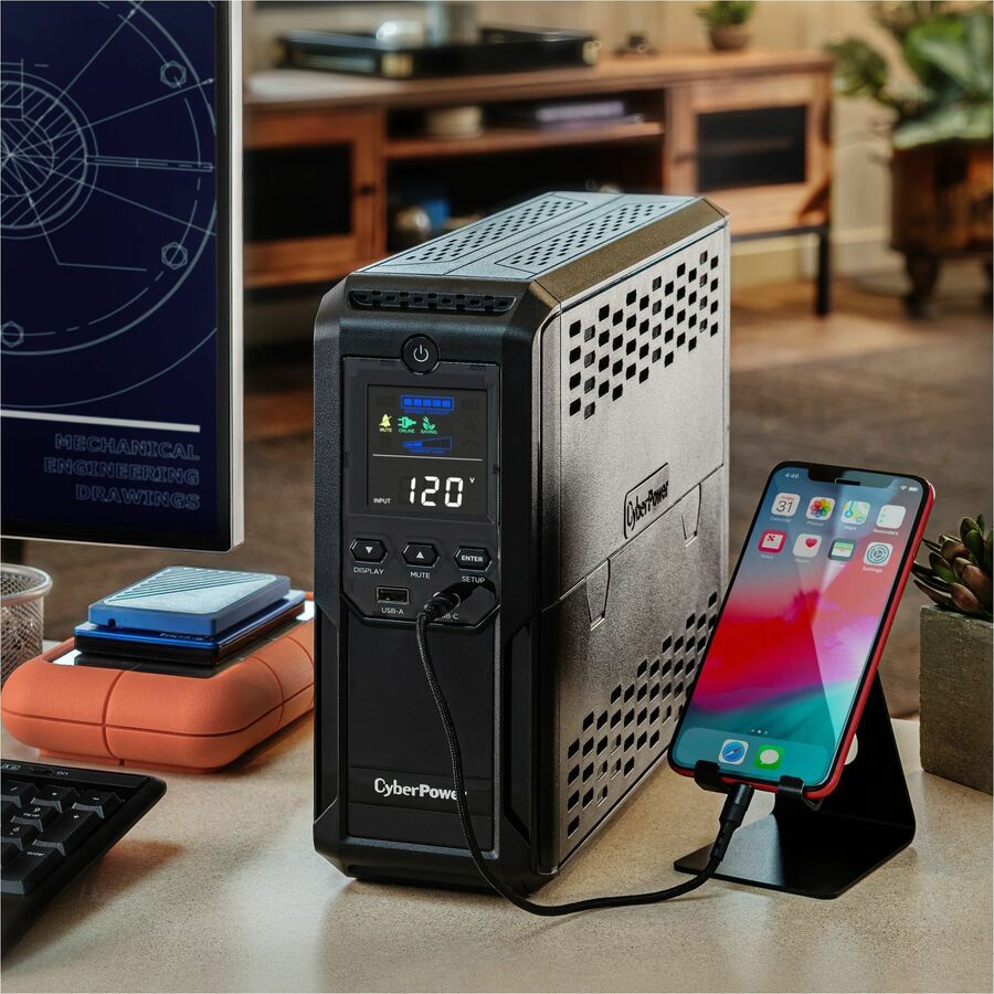 CyberPower Intelligent LCD UPS CP1500AVRLCD3 1500VA Mini-tower UPS CP1500AVRLCD3