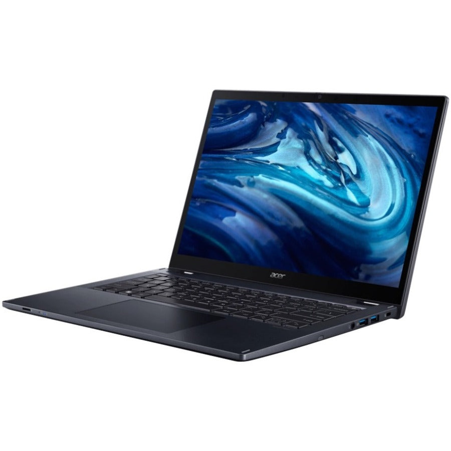 Acer TravelMate Spin P4 P414RN-41 TMP414RN-41-R305 14" Touchscreen Convertible 2 in 1 Notebook - WUXGA - 1920 x 1200 - AMD Ryzen 7 PRO 6850U Octa-core (8 Core) 2.70 GHz - 16 GB Total RAM - 512 GB SSD - Slate Blue NX.VUTAA.001