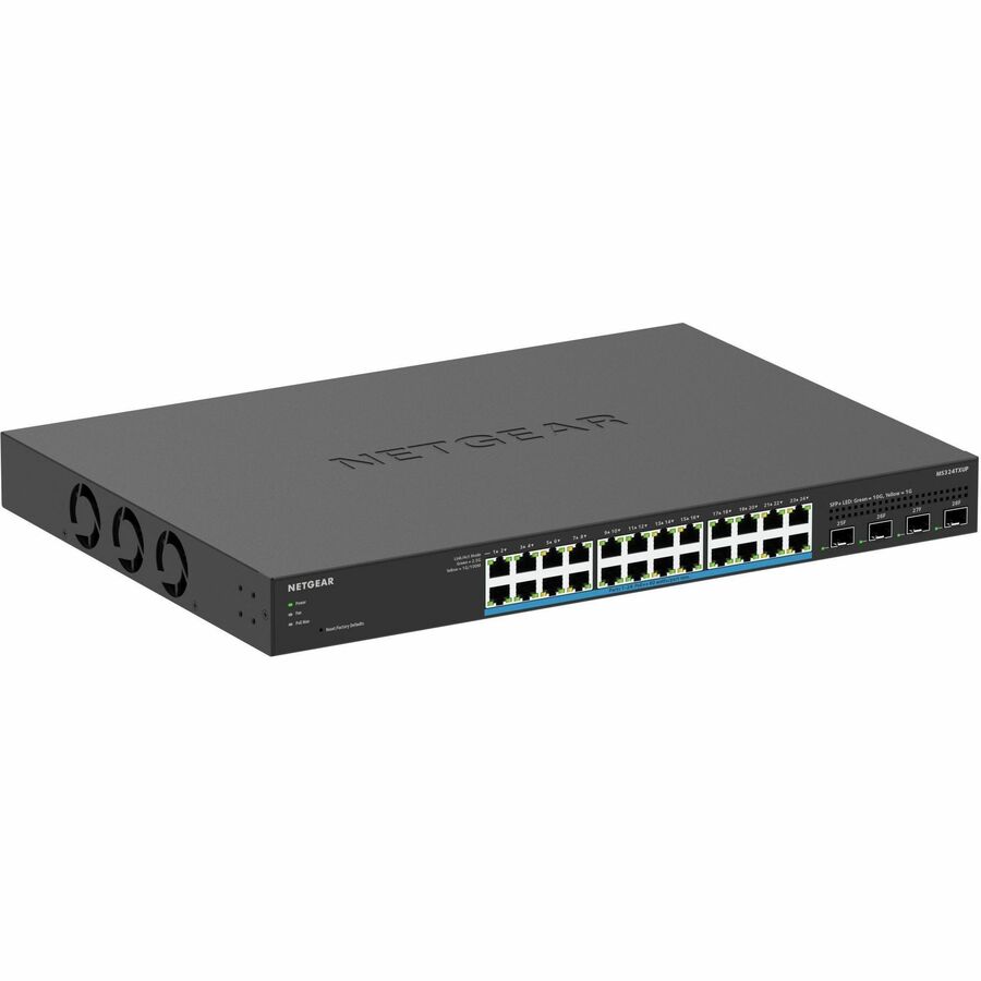 Netgear 24-Port Multi-Gigabit (2.5G) Ethernet Ultra60 PoE++ Smart Switch with 4 SFP+ Ports MS324TXUP-100NAS