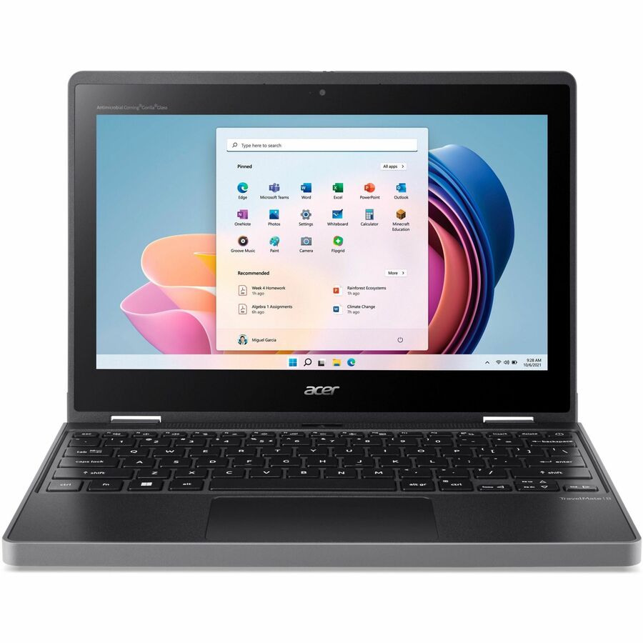 Acer TravelMate Spin B3 B311R-33 TMB311R-33-C872 11.6" Touchscreen Convertible 2 in 1 Notebook - WXGA - Intel N100 - 8 GB - 128 GB SSD - Black NX.VYNAA.001