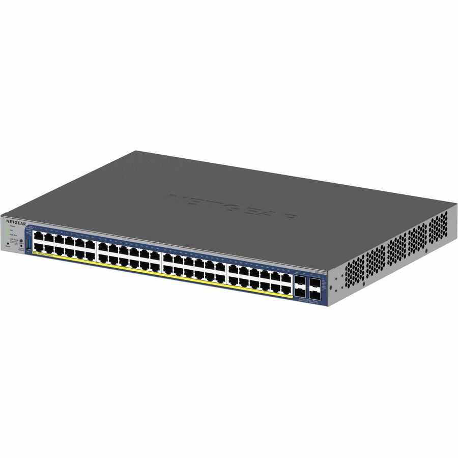 Netgear Gigabit PoE+ Smart Switches with 4 Dedicated 10G SFP+ Ports GS752TXP-300NAS