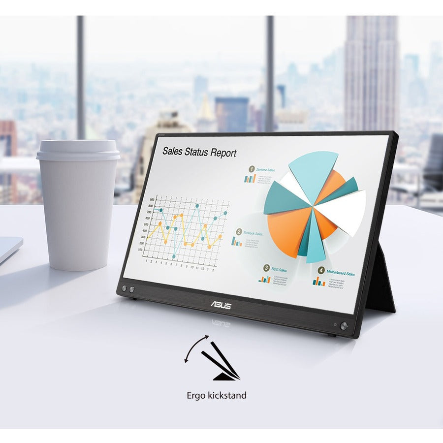 Asus ZenScreen MB16ACV 16" Class LCD Monitor - 16:9 - Silver MB16ACV