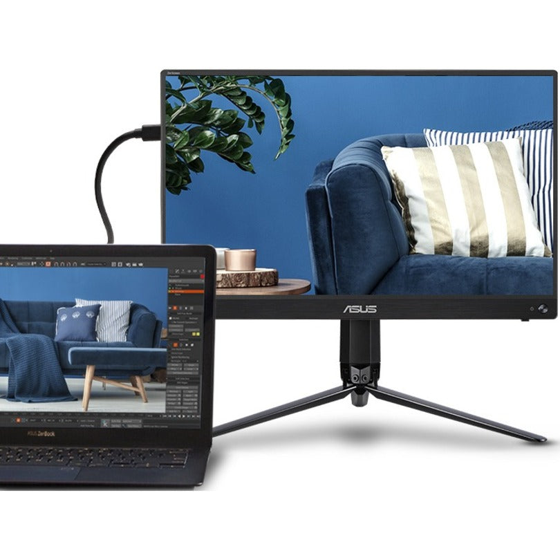 Asus ZenScreen MB16ACV 16" Class LCD Monitor - 16:9 - Silver MB16ACV