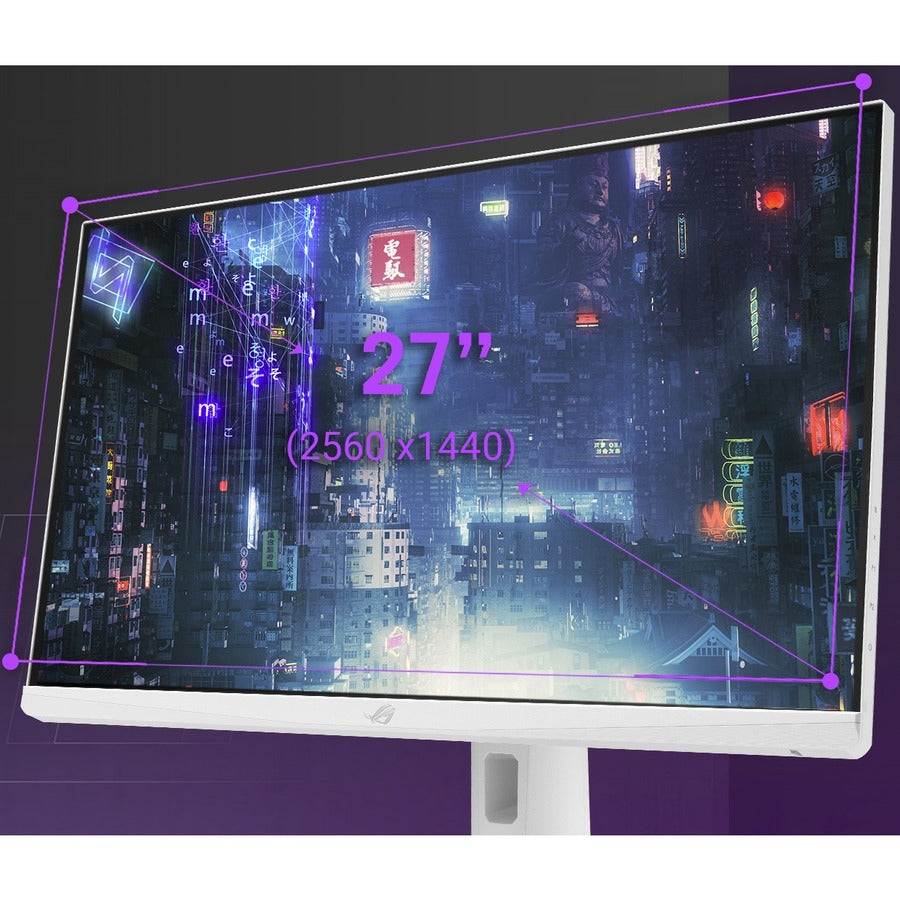 Asus ROG Strix XG27AQ-W 27" Class WQHD Gaming LCD Monitor - 16:9 - White XG27AQ-W