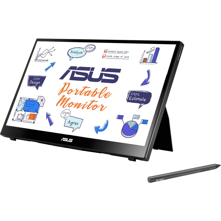Asus ZenScreen Ink MB14AHD 14" Class LCD Touchscreen Monitor - 16:9 - 5 ms MB14AHD