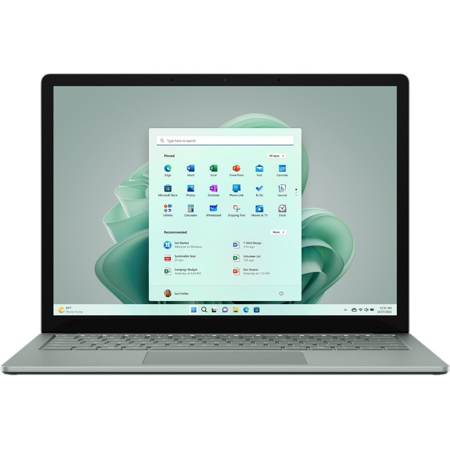 Microsoft Surface Laptop 5 13.5" Touchscreen Notebook - Intel Core i5 12th Gen i5-1245U - Intel Evo Platform - 16 GB - 512 GB SSD - Sage R8P-00047