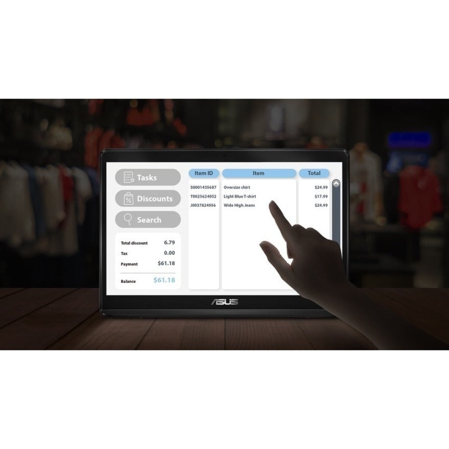 Asus ExpertCenter E1 E1600WKA-XB001T All-in-One Computer - Intel Celeron N4500 - 4 GB - 128 GB SSD - 15.6" HD Touchscreen - Desktop - Black E1600WKA-XB001T