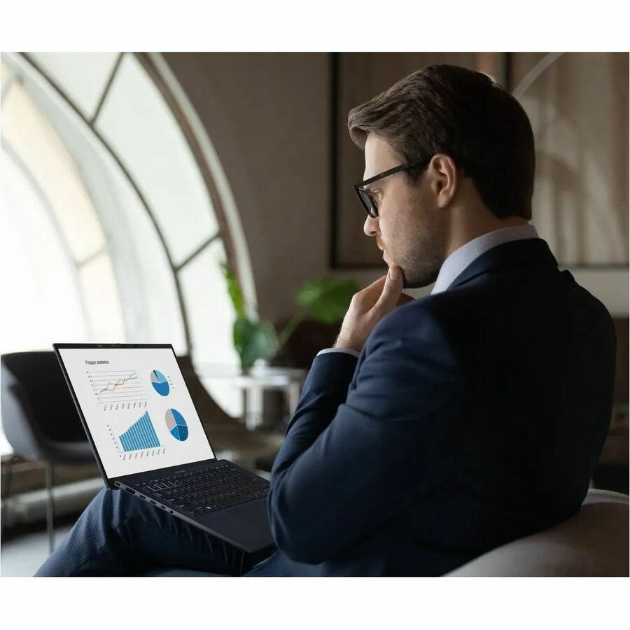 Asus ExpertBook B9 OLED B9403 B9403CVA-XVE75 14" Notebook - WQXGA+ - Intel Core i7 13th Gen i7-1355U - 16 GB - 1 TB SSD - Star Black B9403CVA-XVE75