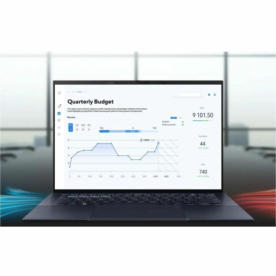 Asus ExpertBook B9 OLED B9403 B9403CVA-XVE75 14" Notebook - WQXGA+ - Intel Core i7 13th Gen i7-1355U - 16 GB - 1 TB SSD - Star Black B9403CVA-XVE75