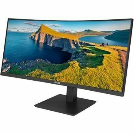 Asus VA34VCPSN 34" Class UW-QHD Curved Screen LED Monitor - 21:9 - Matte Black VA34VCPSN