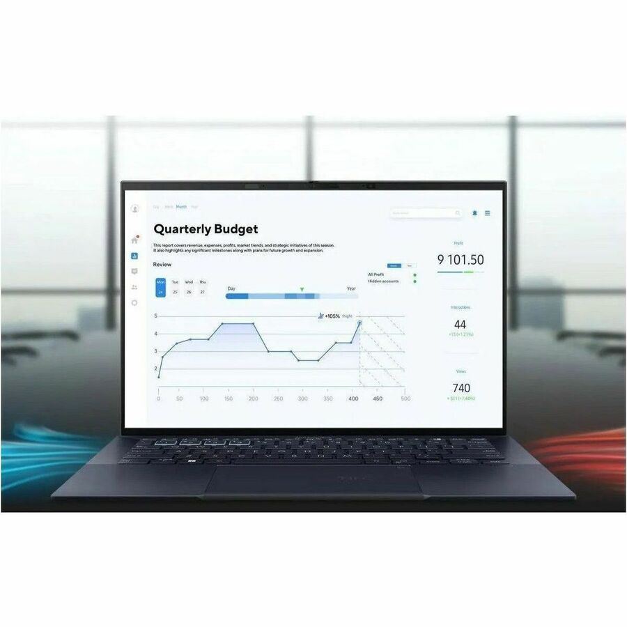 Asus ExpertBook B9 OLED B9403 B9403CVA-XVE77 14" Notebook - WQXGA+ - Intel Core i7 13th Gen i7-1355U - 32 GB - 2 TB SSD - Star Black B9403CVA-XVE77