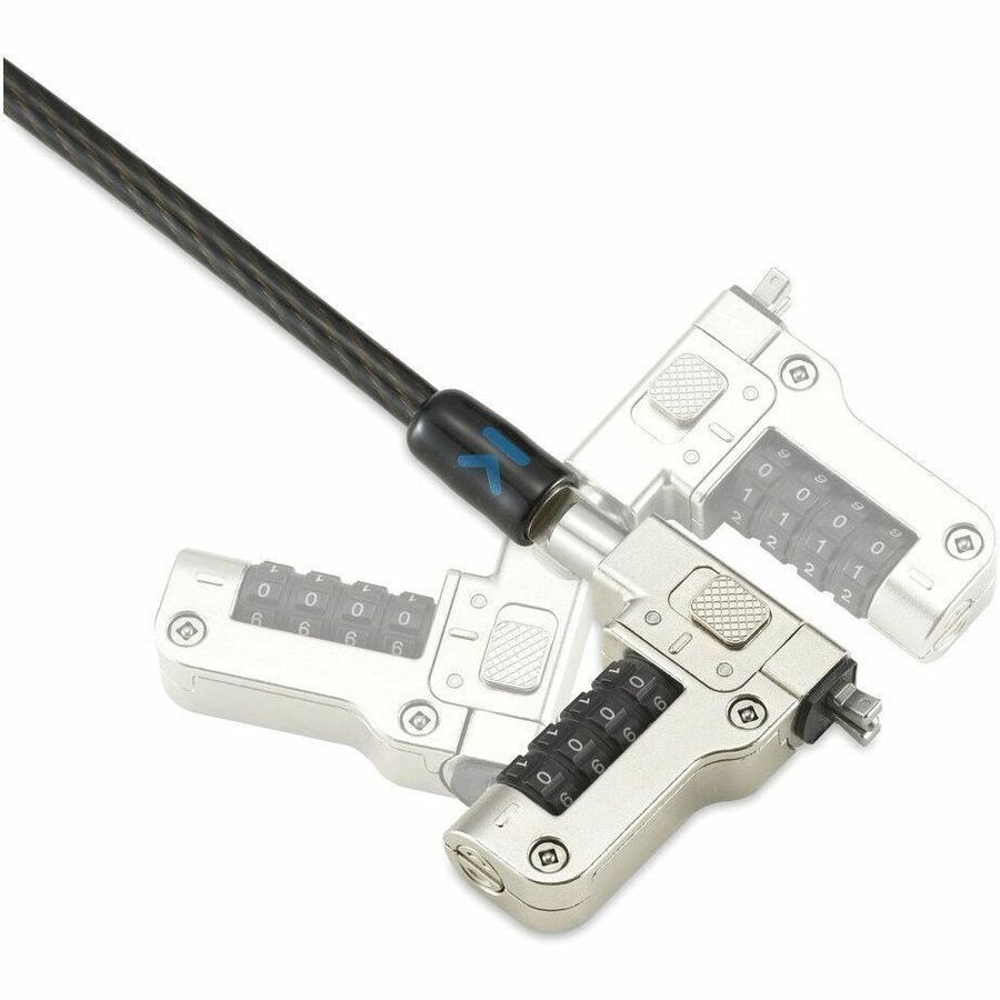 Kensington Slim N17 2.0 Combination Laptop Lock for Wedge-Shaped Slots K65094WW