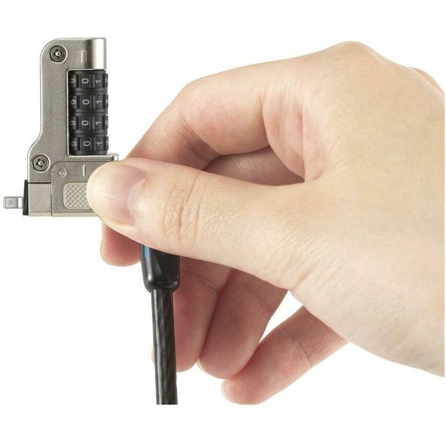 Kensington Slim N17 2.0 Combination Laptop Lock for Wedge-Shaped Slots K65094WW