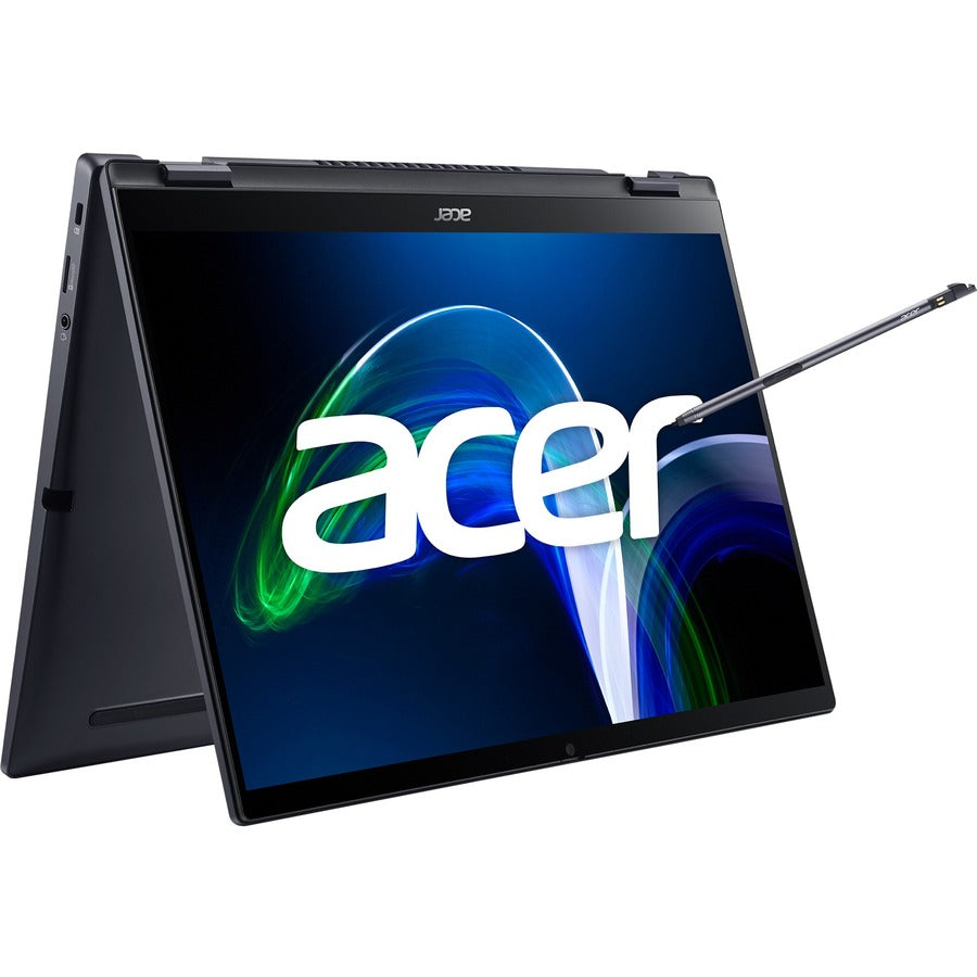 Acer TravelMate Spin P6 P614RN-52 TMP614RN-52-77DL 14" Touchscreen Convertible 2 in 1 Notebook - WUXGA - 1920 x 1200 - Intel Core i7 11th Gen i7-1165G7 Quad-core (4 Core) 2.80 GHz - 16 GB Total RAM - 512 GB SSD - Galaxy Black NX.VT1AA.004