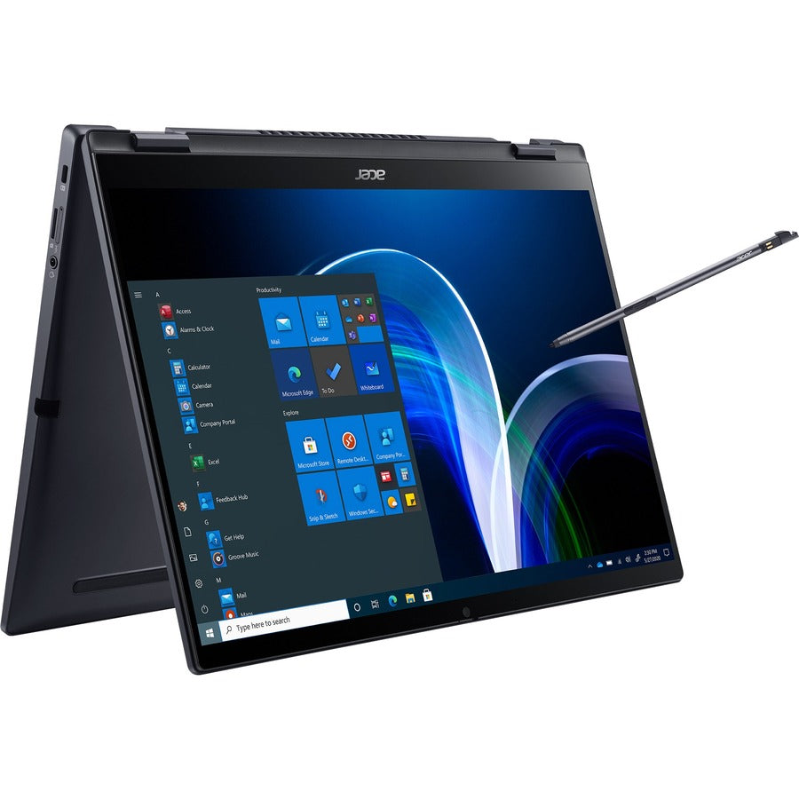 Acer TravelMate Spin P6 P614RN-52 TMP614RN-52-77DL 14" Touchscreen Convertible 2 in 1 Notebook - WUXGA - 1920 x 1200 - Intel Core i7 11th Gen i7-1165G7 Quad-core (4 Core) 2.80 GHz - 16 GB Total RAM - 512 GB SSD - Galaxy Black NX.VT1AA.004