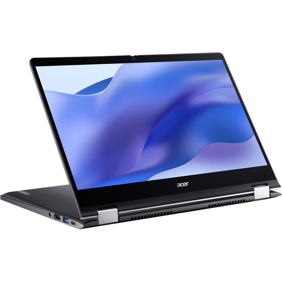Acer Chromebook Enterprise Spin 514 CP514-3WH CP514-3WH-R8C7 14" Touchscreen Convertible 2 in 1 Chromebook - Full HD - 1920 x 1080 - AMD Ryzen 7 5825C Octa-core (8 Core) 2 GHz - 16 GB Total RAM - 256 GB SSD - Steel Gray NX.KBQAA.004