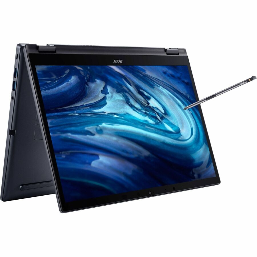 Acer TravelMate Spin P4 P414RN-41 TMP414RN-41-R6EK 14" Touchscreen Convertible 2 in 1 Notebook - WUXGA - 1920 x 1200 - AMD Ryzen 5 PRO 6650U Hexa-core (6 Core) 2.90 GHz - 16 GB Total RAM - 512 GB SSD - Slate Blue NX.VUTAA.002