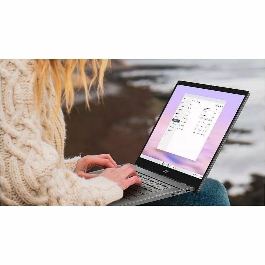 Acer Chromebook Plus 514 CBE574-1T-R8T7 14" Touchscreen Chromebook - WUXGA - AMD Ryzen 3 7320C - 8 GB - 256 GB SSD - Iron NX.KRDAA.001