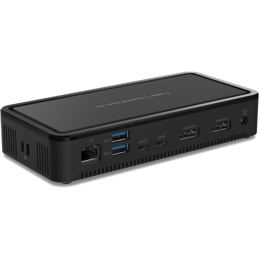 Belkin Thunderbolt 3 Dock Plus - Laptop Docking station - Dual 4k - 40Gbps - 60W PD-MacOS andWindows F4U109TT