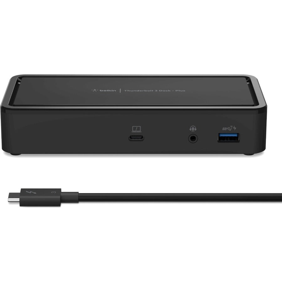 Belkin Thunderbolt 3 Dock Plus - Laptop Docking station - Dual 4k - 40Gbps - 60W PD-MacOS andWindows F4U109TT