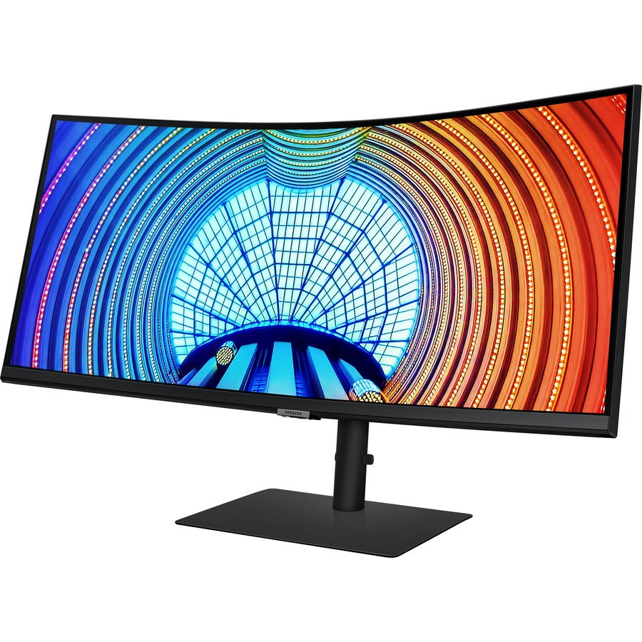 Samsung ViewFinity S6 S34A654UBN 34" Class UW-QHD Curved Screen LCD Monitor - 21:9 - Black LS34A654UBNXGO