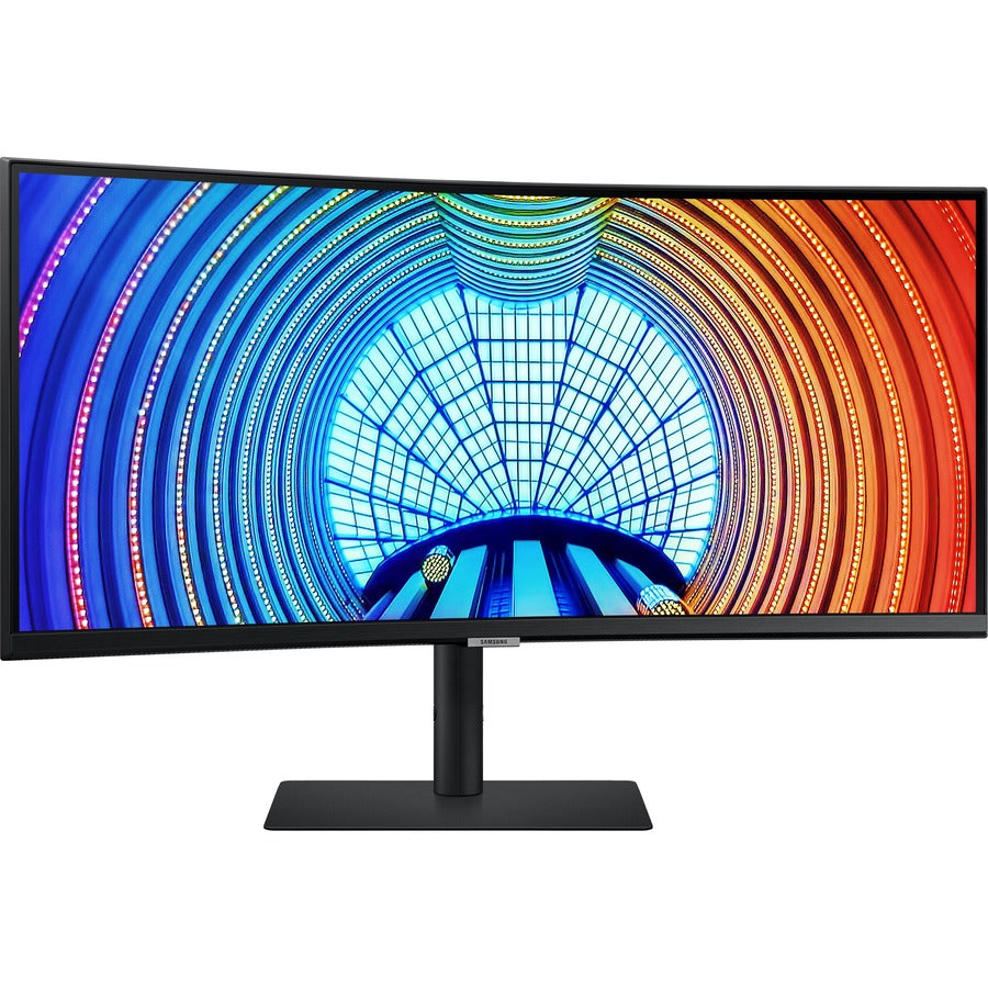 Samsung ViewFinity S6 S34A654UBN 34" Class UW-QHD Curved Screen LCD Monitor - 21:9 - Black LS34A654UBNXGO