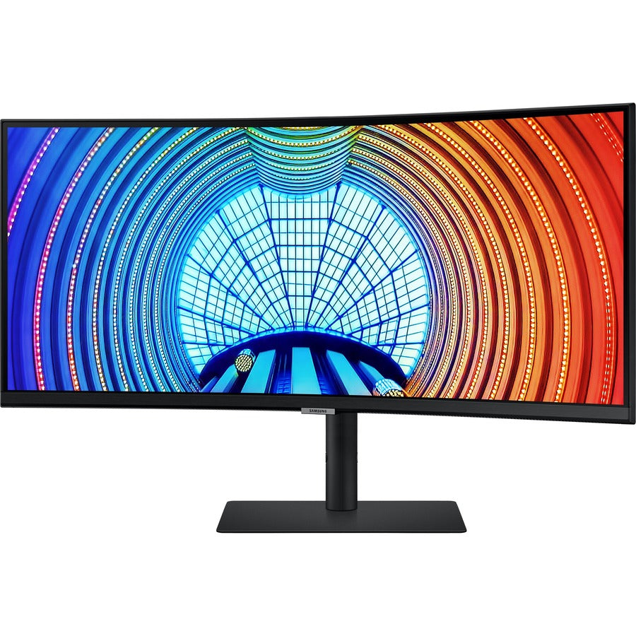 Samsung ViewFinity S6 S34A654UBN 34" Class UW-QHD Curved Screen LCD Monitor - 21:9 - Black LS34A654UBNXGO