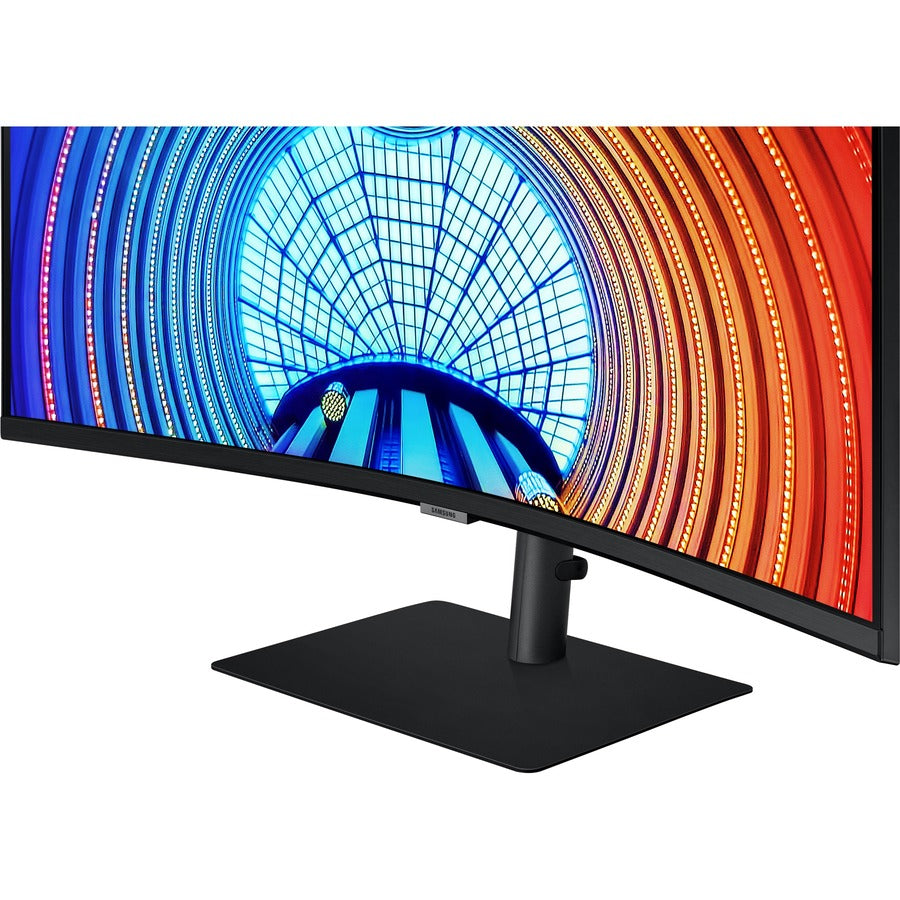 Samsung ViewFinity S6 S34A654UBN 34" Class UW-QHD Curved Screen LCD Monitor - 21:9 - Black LS34A654UBNXGO