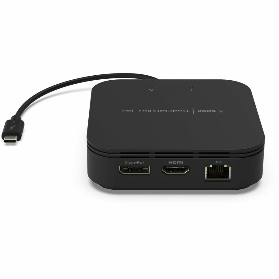 Belkin Thunderbolt 3 Core Dock - Laptop Docking station -Dual 4k - 60W -HDMI,DP - MacOS and Windows F4U110BT