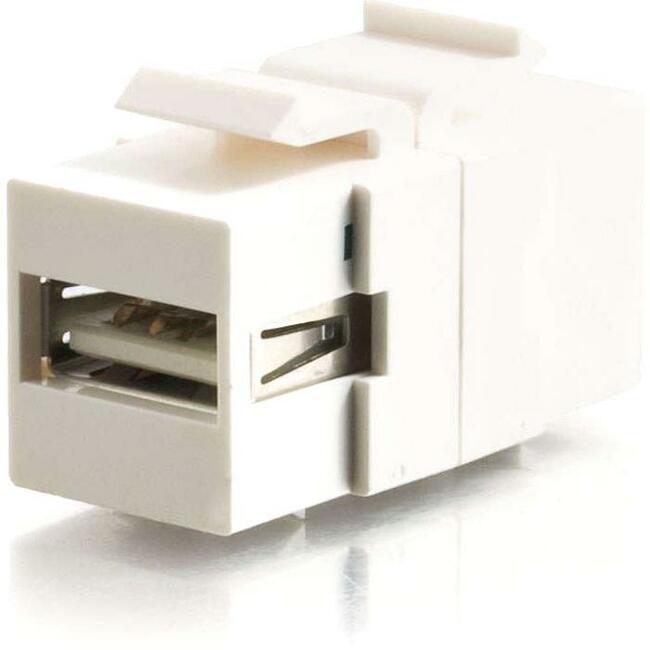 C2G Snap-In USB A to USB B Keystone Panel Mount Coupler Insert Module - F/F 28751