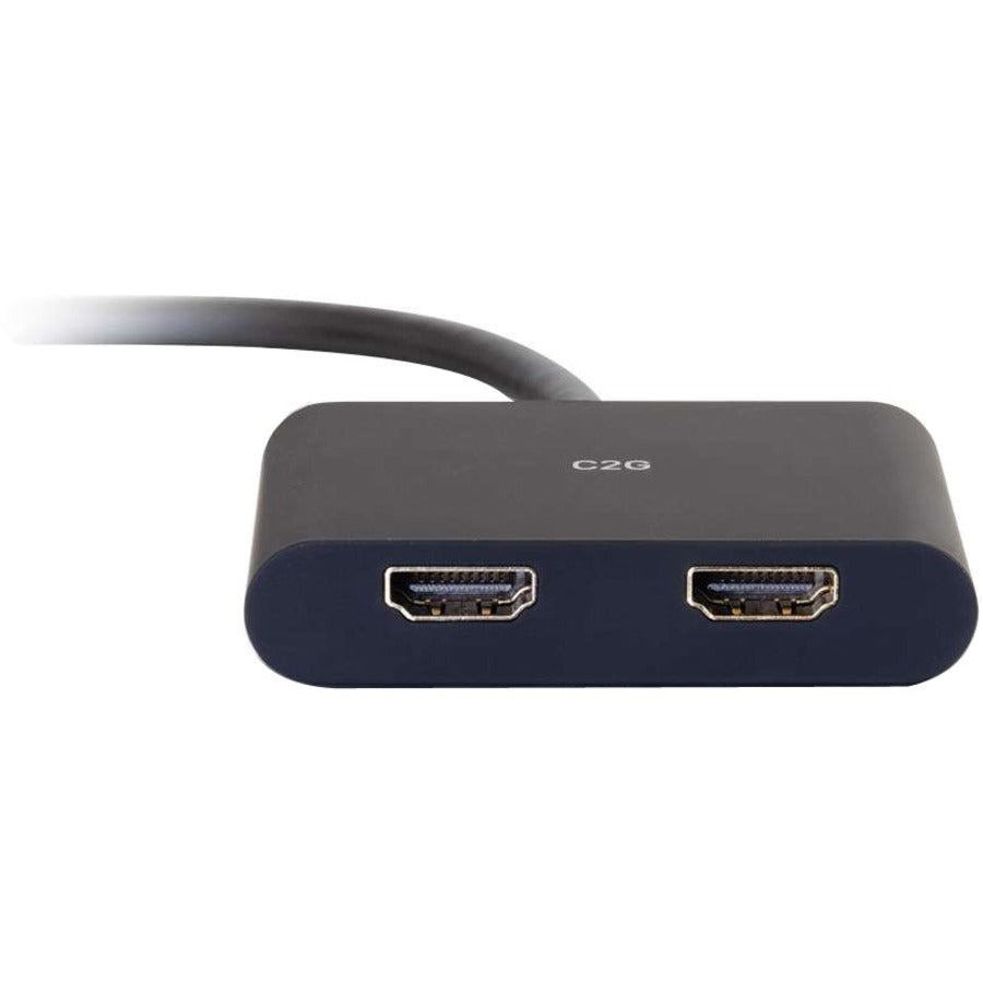 C2G DisplayPort to HDMI Display Splitter - Dual Monitor Adapter Converter 54293