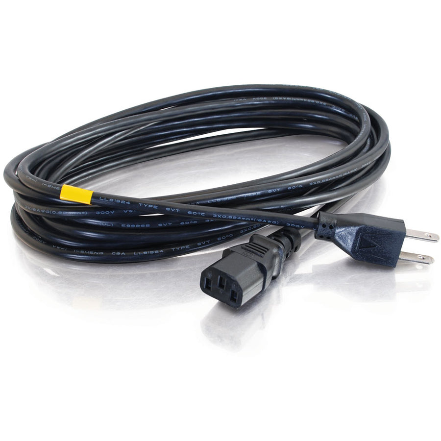 C2G 12ft 18 AWG Universal Power Cord (NEMA 5-15P to IEC320C13) 53406