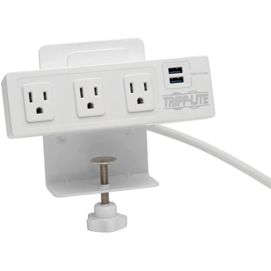 Tripp Lite by Eaton Protect It! TLP310USBCW 3-Outlet Surge Suppressor/Protector TLP310USBCW