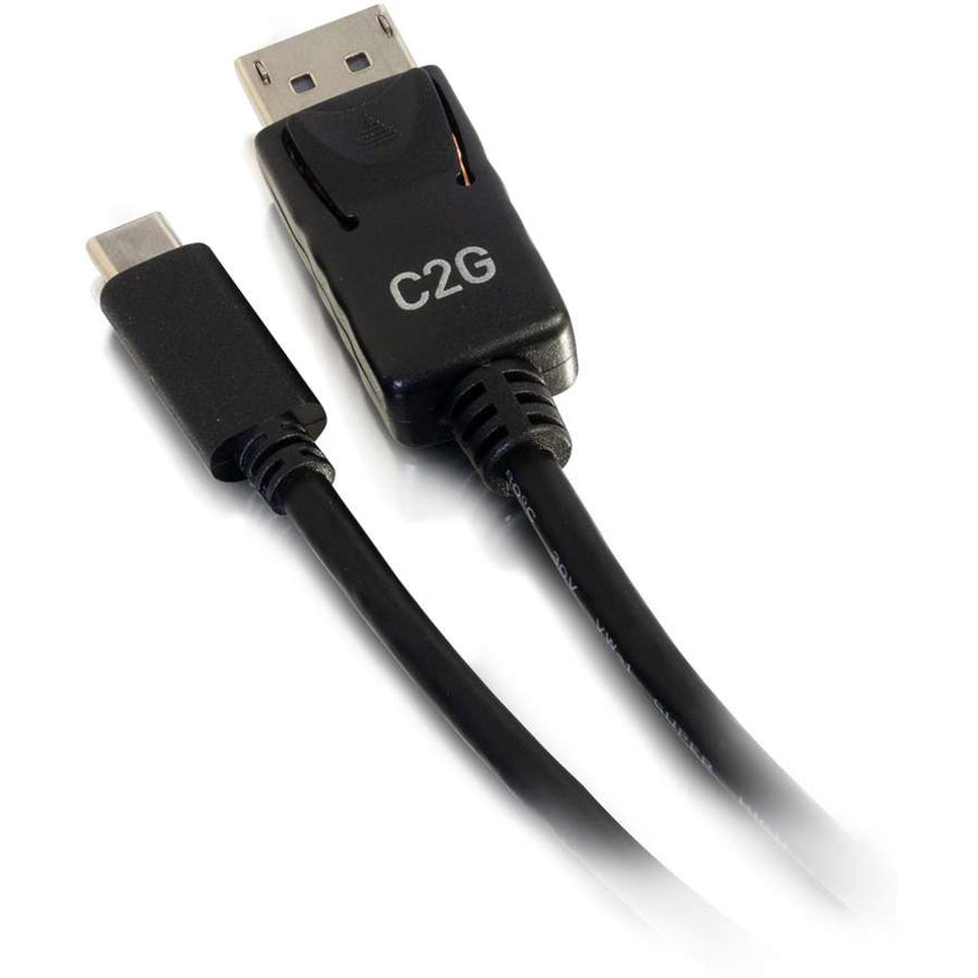 C2G 6ft USB C to DisplayPort Cable - USB C to DP Adapter Cable - USB C 3.1 - 4K 30Hz - Black - M/M 26902