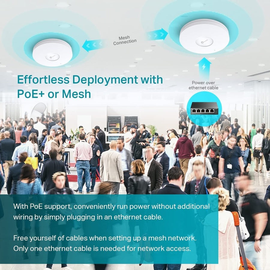 TP-Link EAP660 HD Dual Band 802.11ax 3.52 Gbit/s Wireless Access Point - Indoor EAP660 HD