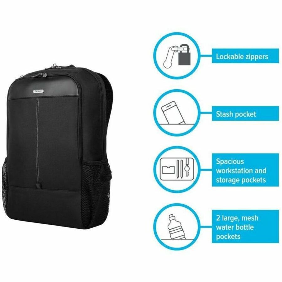 Targus Classic TBB944GL Carrying Case (Backpack) for 17" to 17.3" Notebook - Black TBB944GL