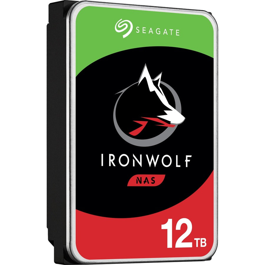 Seagate IronWolf ST12000VN0008 12 TB Hard Drive - 3.5" Internal - SATA (SATA/600) - Conventional Magnetic Recording (CMR) Method ST12000VN0008