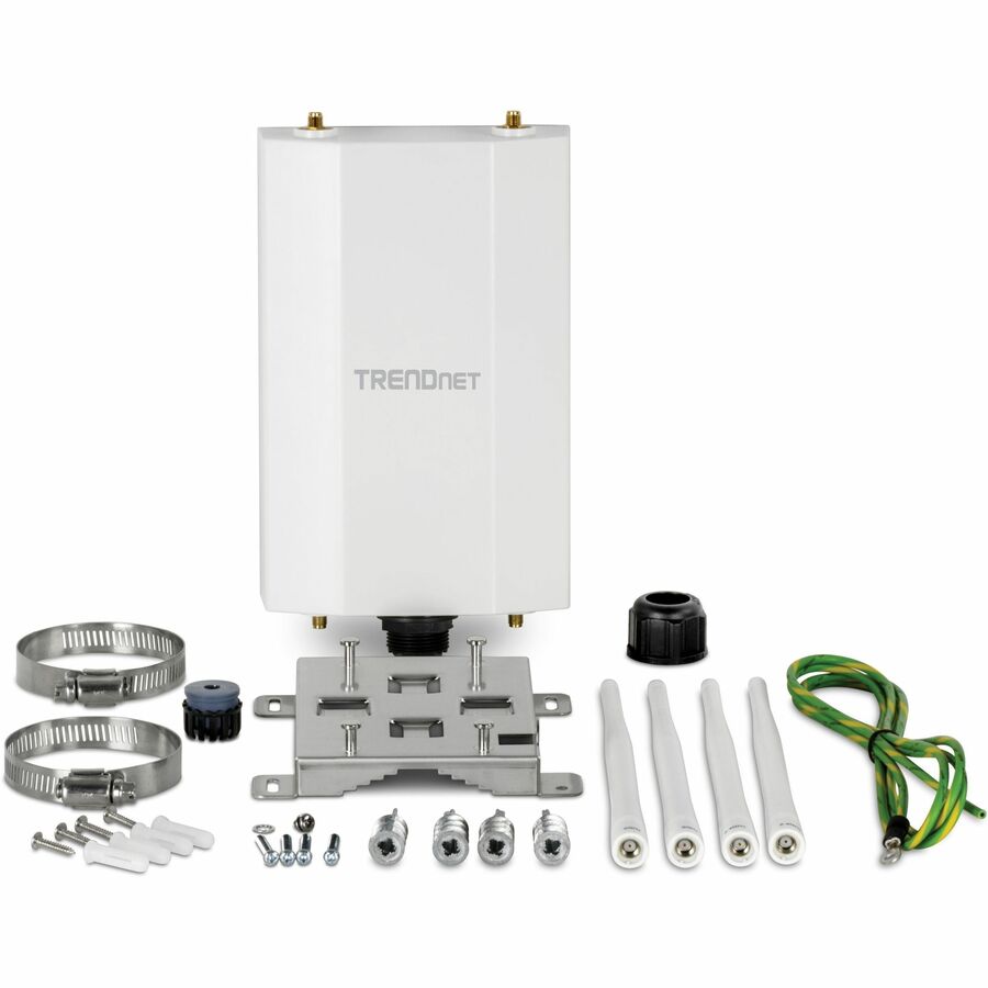 TRENDnet TEW-941APBO Dual Band IEEE 802.11 a/b/g/n/ac/ax 1.73 Gbit/s Wireless Access Point - Outdoor - TAA Compliant TEW-941APBO