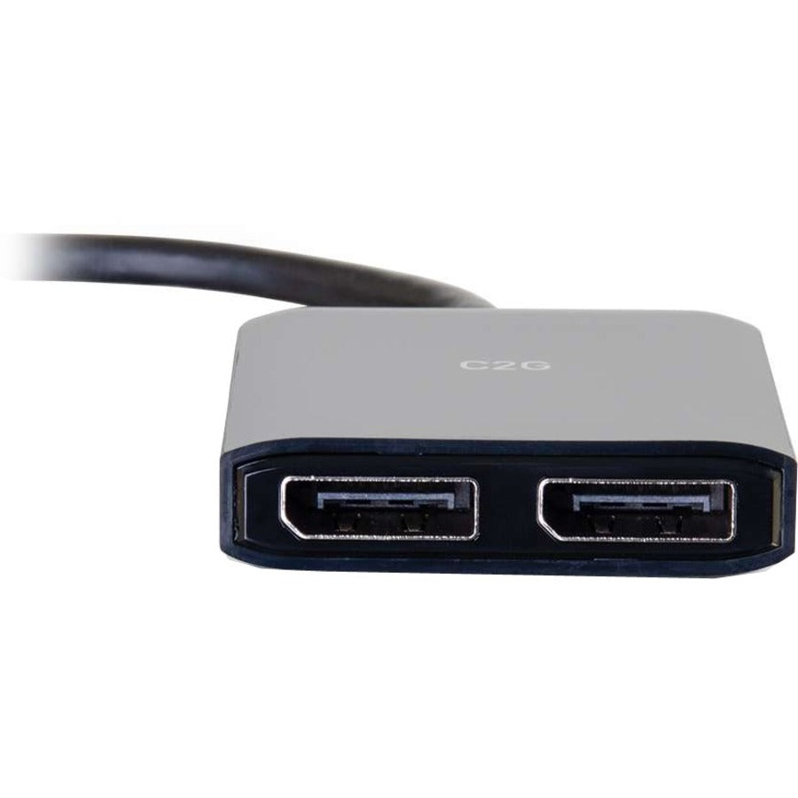 C2G DisplayPort to DisplayPort Display Splitter - Dual Monitor Adapter 54291