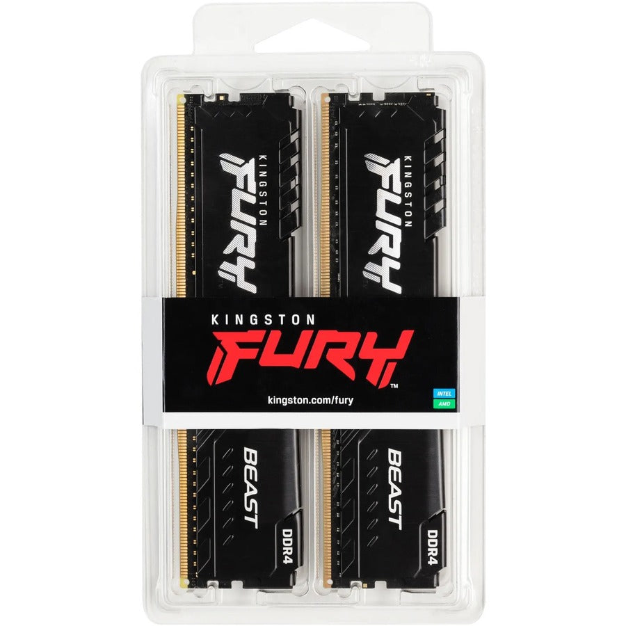 Kingston FURY Beast 16GB (2 x 8GB) DDR4 SDRAM Memory Kit KF432C16BBK2/16