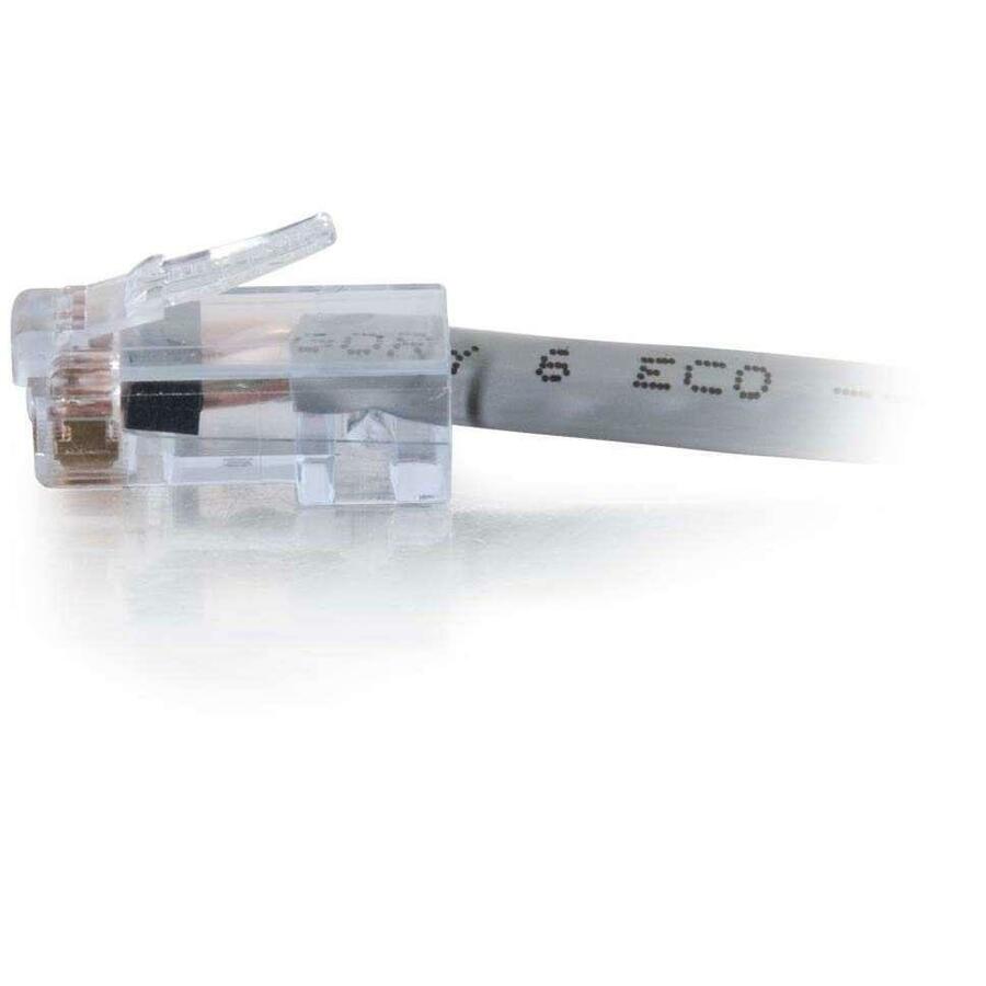 C2G 35 ft Cat6 Non Booted Plenum UTP Unshielded Network Patch Cable - Gray 15273