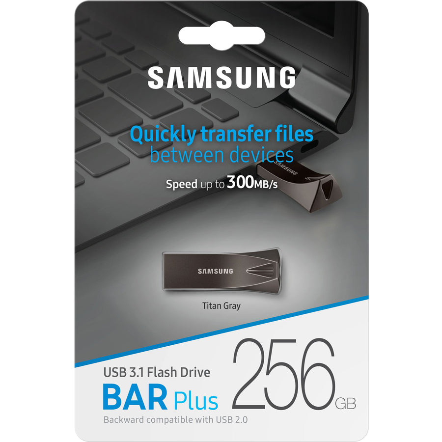 Samsung USB 3.1 Flash Drive BAR Plus 256GB Titan Gray MUF-256BE4/AM