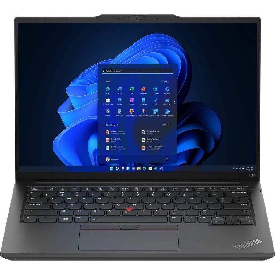 Lenovo ThinkPad E14 Gen 5 21JK0052US 14" Touchscreen Notebook - WUXGA - Intel Core i5 13th Gen i5-1335U - 16 GB - 512 GB SSD - English Keyboard - Graphite Black 21JK0052US