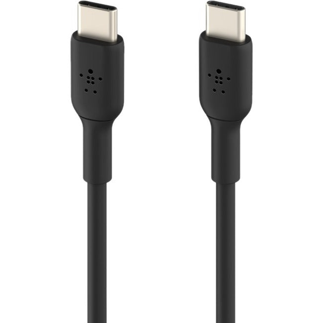 Belkin 60W USB-C to USB-C Cable - 480 Mbps - PVC - M/M - 1m/3.3ft - Black CAB003BT2MBK