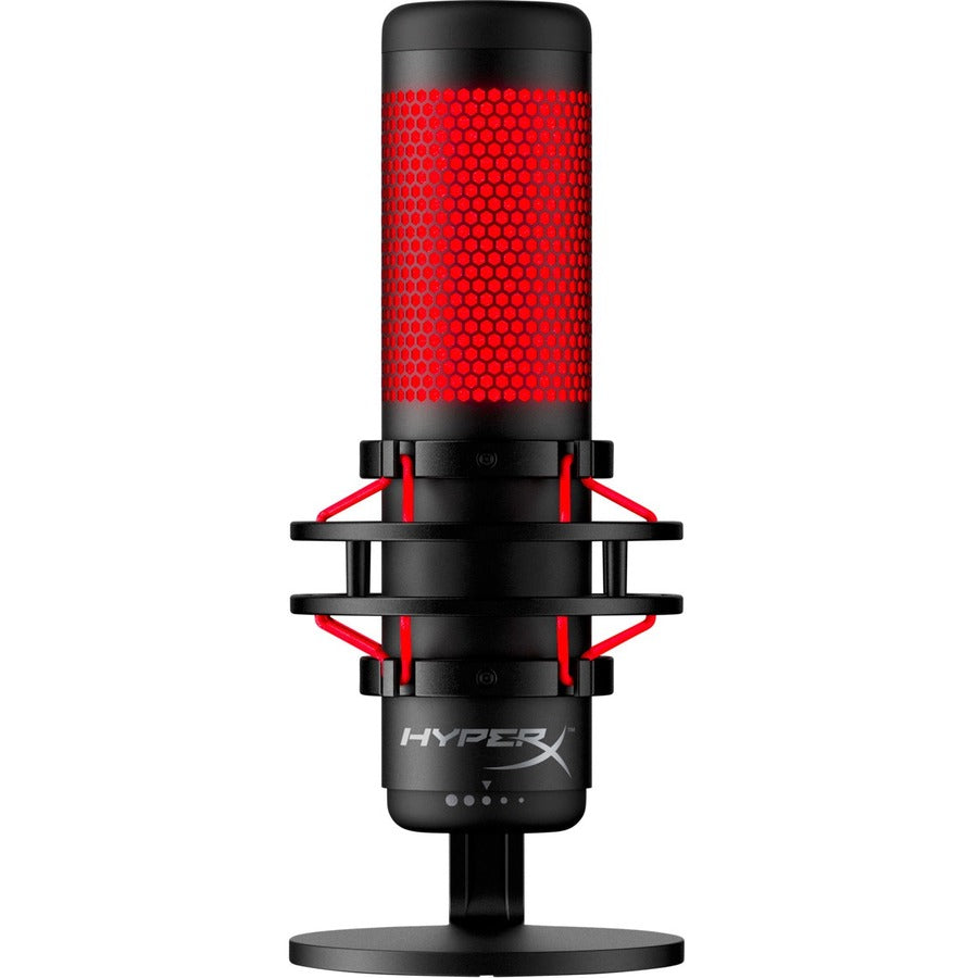HyperX QuadCast Electret Condenser Microphone - Black, Red 4P5P6AA